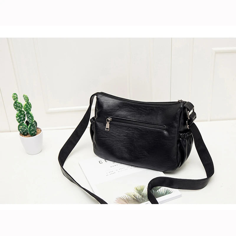 Fringe Leather Satchel Bag Women Small Crossbody Shoulder Totes