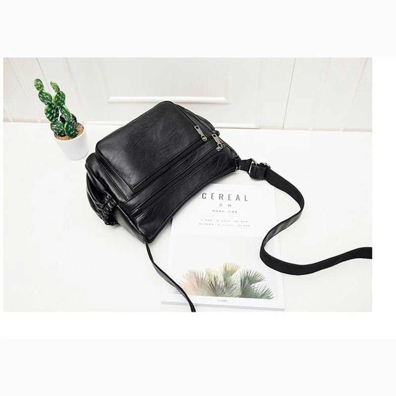 Fringe Leather Satchel Bag Women Small Crossbody Shoulder Totes