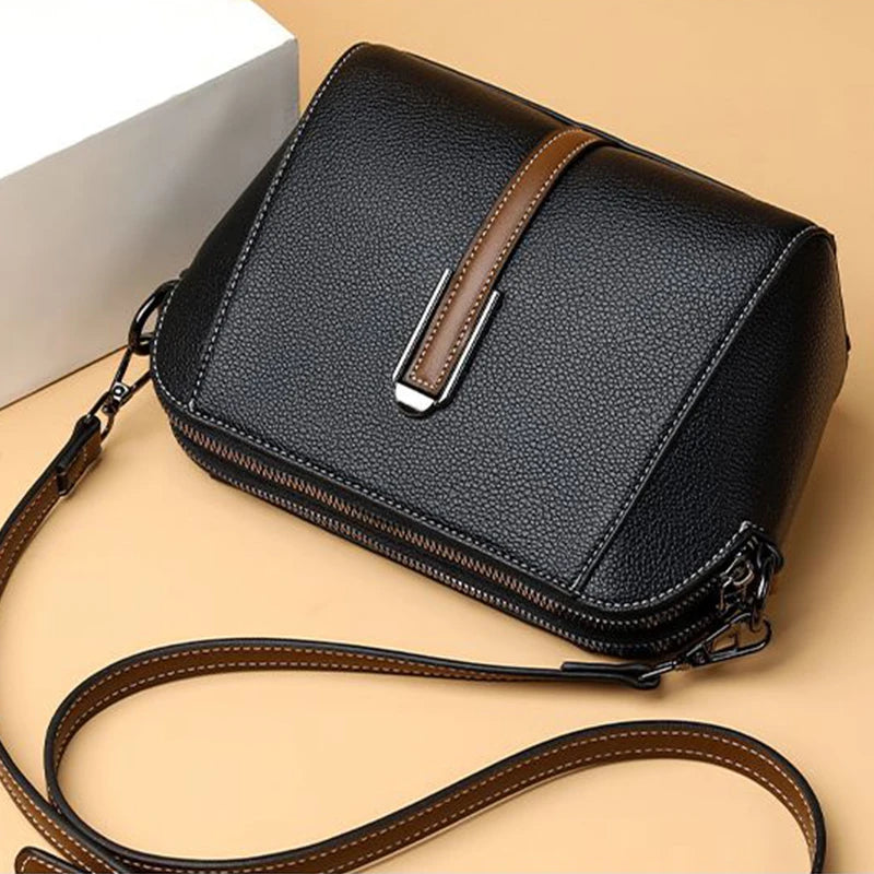 Soft Leather Shell Shoulder Bags Women Messenger Bags Female Crossbody Handbag