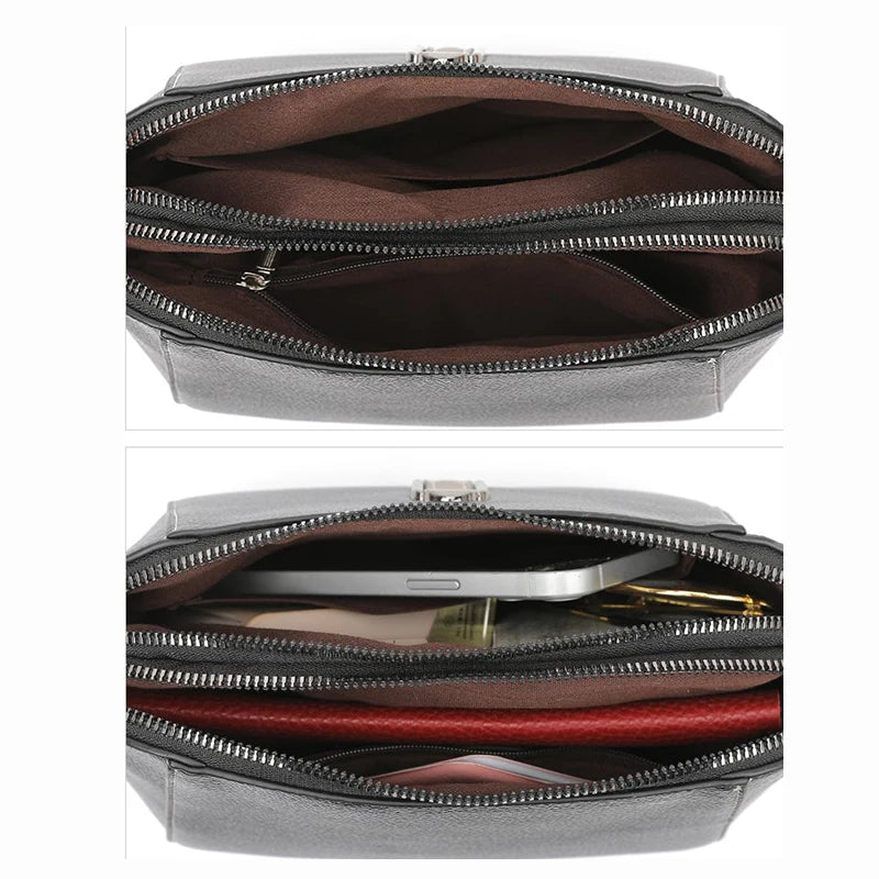 Soft Leather Shell Shoulder Bags Women Messenger Bags Female Crossbody Handbag