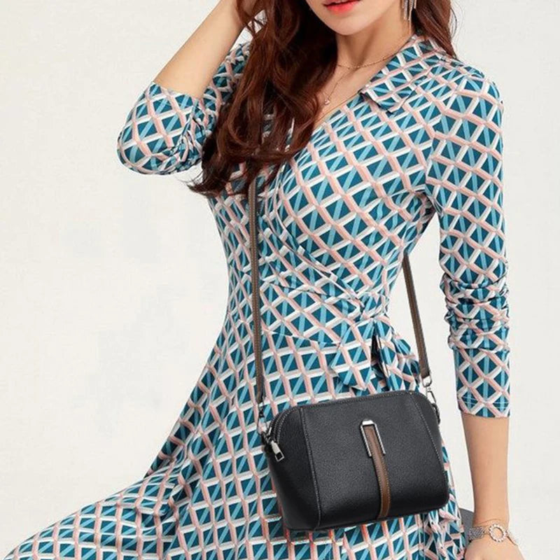 Soft Leather Shell Shoulder Bags Women Messenger Bags Female Crossbody Handbag