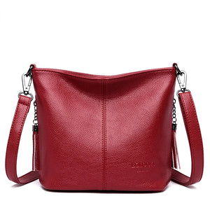 PU Leather Crossbody Bag Women Casual Shoulder Tote Handbag