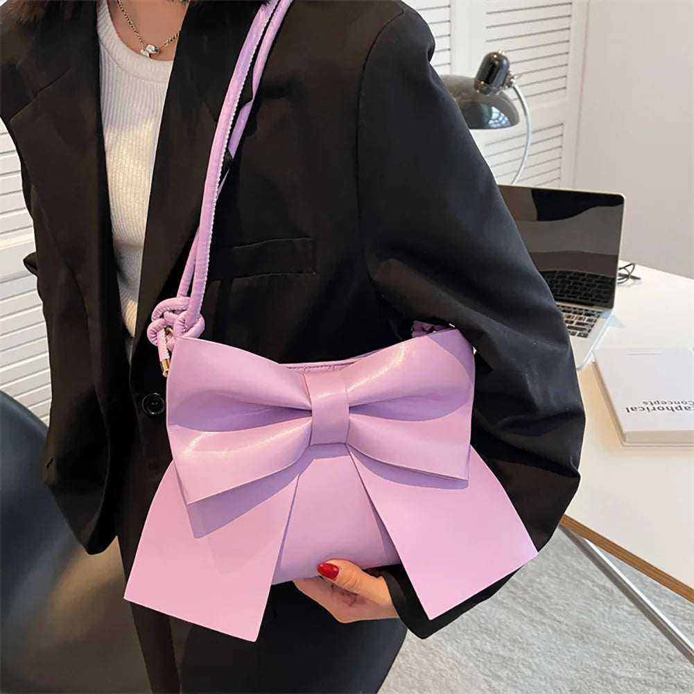 Big Bow-Knot Shoulder Bags for Women Handbags Office Ladies