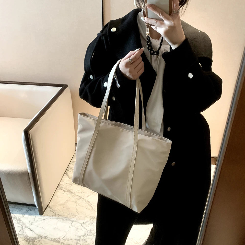 Casual Top-handle Bag Oxford Women Shoulder Bags Daily Large Capacity Handbags