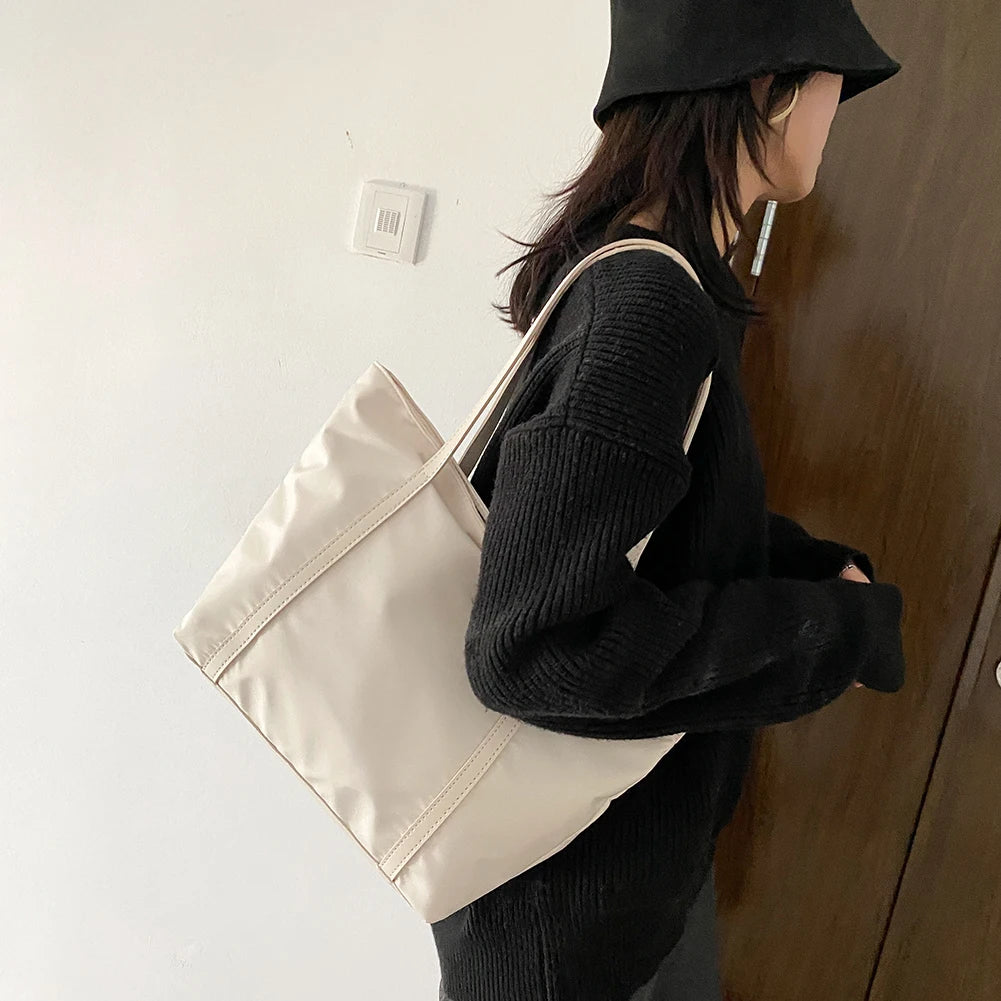 Casual Top-handle Bag Oxford Women Shoulder Bags Daily Large Capacity Handbags