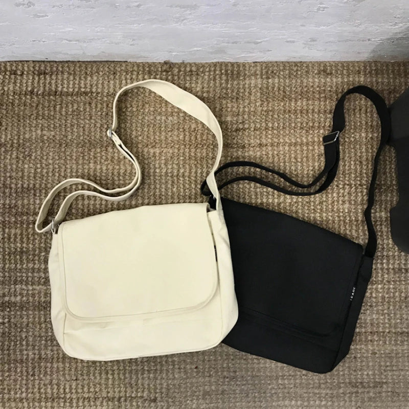 Solid High Canvas Women's Shoulder Bag Crossbody