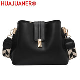 Vintage Crossbody Bucket Bag Leather Shoulder Handbag