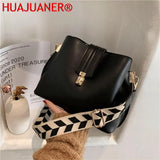 Vintage Crossbody Bucket Bag Leather Shoulder Handbag