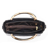 Solid Leather Handbags for Women Crossbody Shoulder Bags