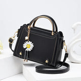 Solid Leather Handbags for Women Crossbody Shoulder Bags