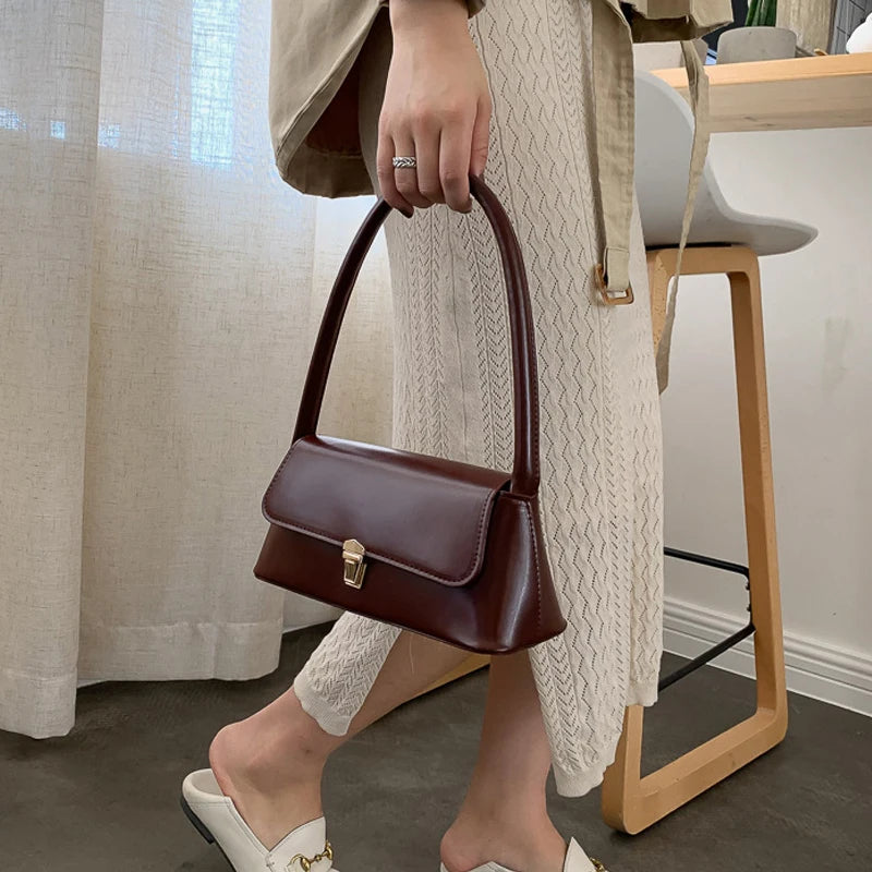 PU Leather Handbags Women Shoulder Bag Small Totes Lady Handbag