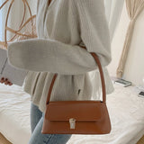 PU Leather Handbags Women Shoulder Bag Small Totes Lady Handbag
