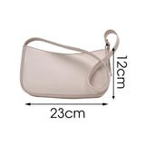Solid PU Leather Shoulder Bags For Women Trends Handbags Small Travel Hand Bag