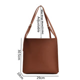 Solid Shopper Bag Women Shoulder Bag Women Tote Bag PU Leather Handbag