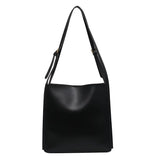 Solid Shopper Bag Women Shoulder Bag Women Tote Bag PU Leather Handbag