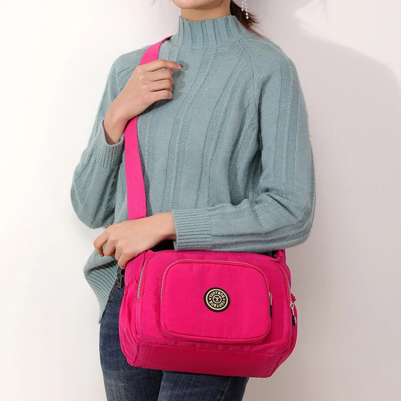 Casual Nylon Small Shoulder Messenger Bag for Women
