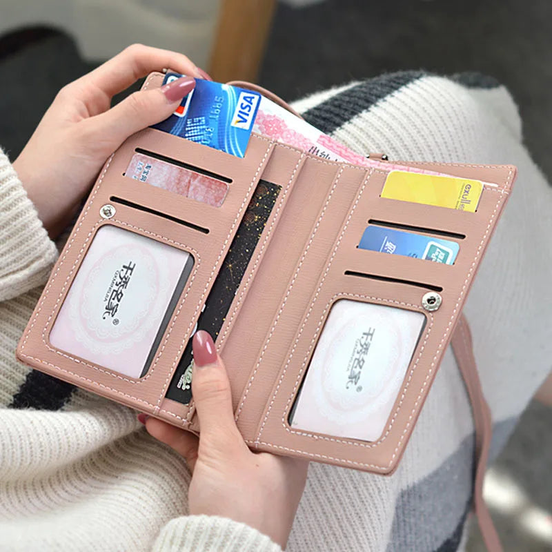 Small Wallet Shoulder Bag Floral Letter Phone Money Purse Organizer