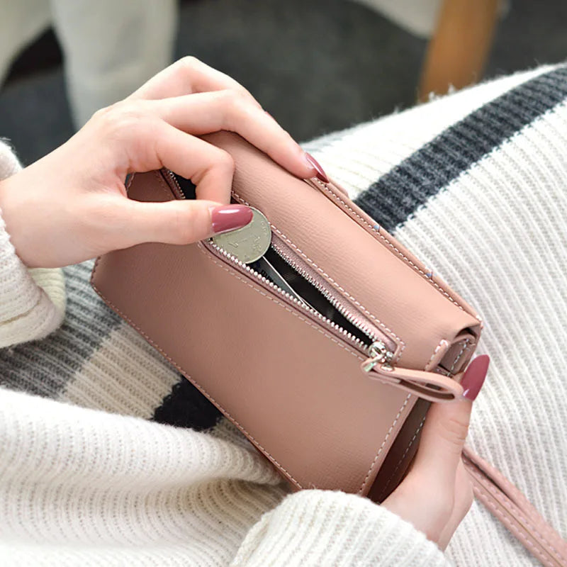 Small Wallet Shoulder Bag Floral Letter Phone Money Purse Organizer