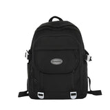 Solid Woman Backpack Casual Student Rucksack Large Capacity Laptop Schoolbag