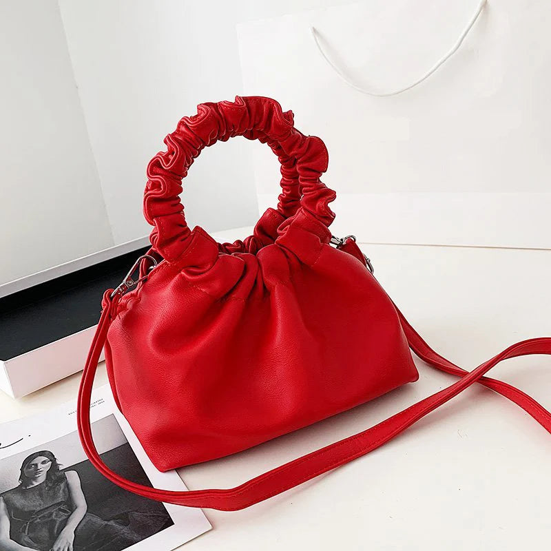 Solid Women Handbag Shoulder Bag Leather Female Purse Crossbody Bag