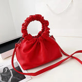 Solid Women Handbag Shoulder Bag Leather Female Purse Crossbody Bag