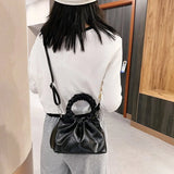 Solid Women Handbag Shoulder Bag Leather Female Purse Crossbody Bag