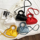 Solid Women Handbag Shoulder Bag Leather Female Purse Crossbody Bag