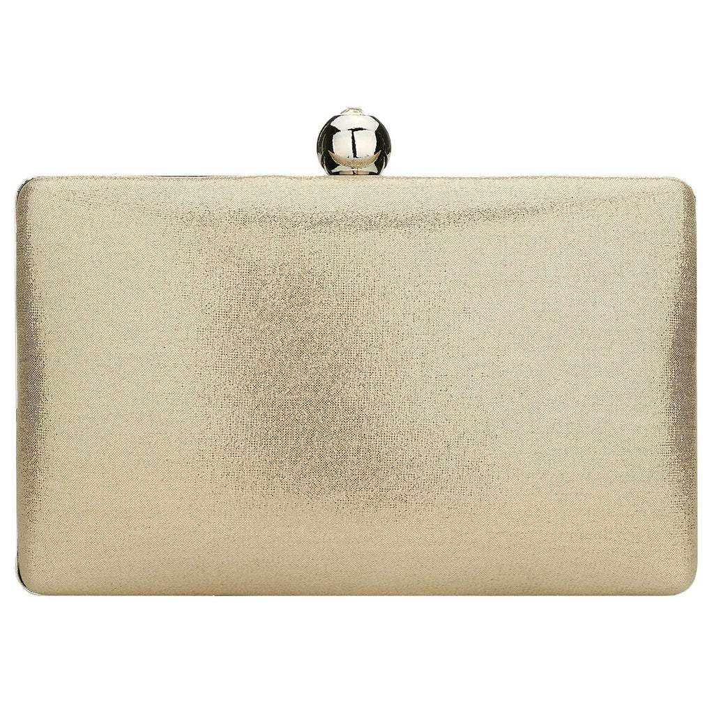 Red Leather Evening Bag Chain Party Shoulder Bags