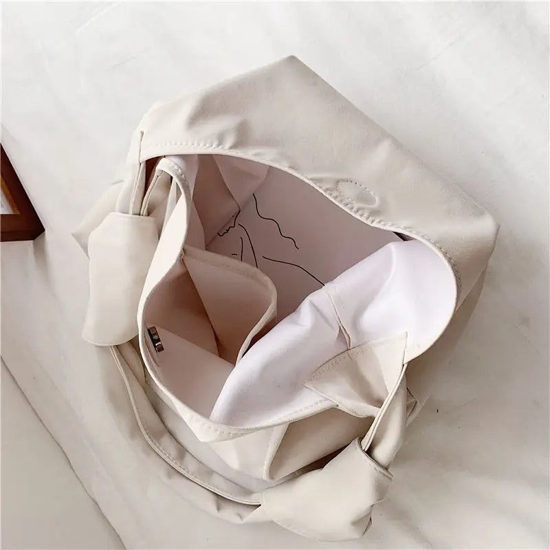 Large Capacity Nylon Shoulder Bag All-match Style Travel Handbag