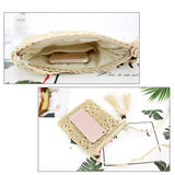 Solid Tassel Handbags Paper Woven Women Summer Beach Vintage Top-handle Bags