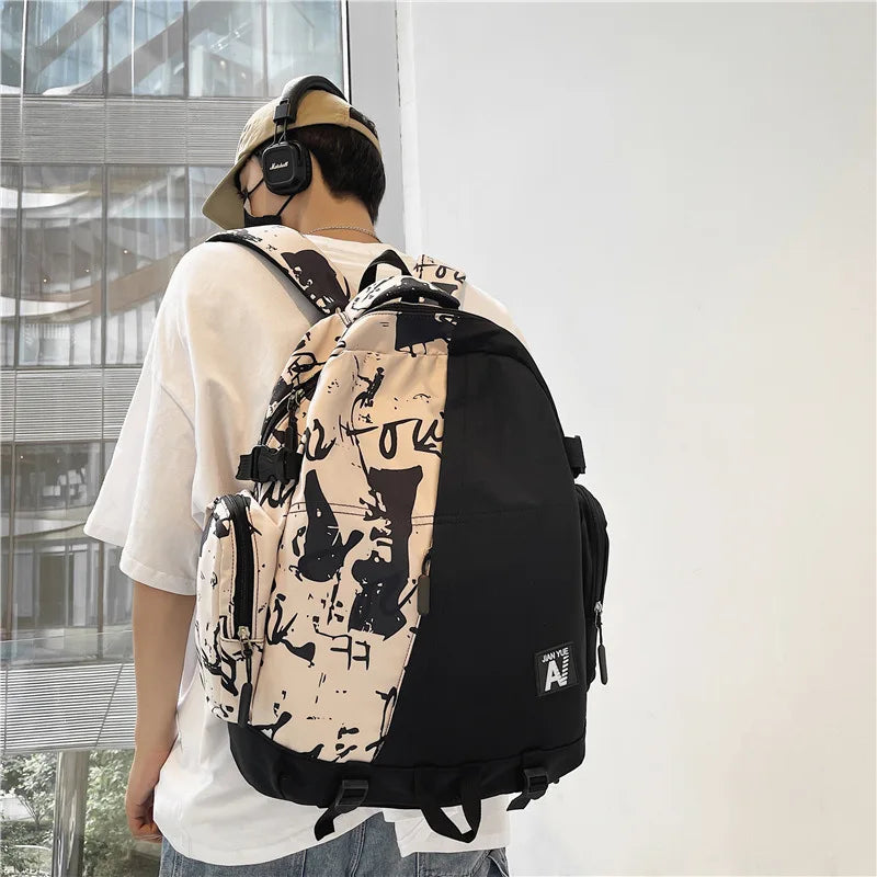 Graffiti Children Backpack for Teens Boys Girls School Bag