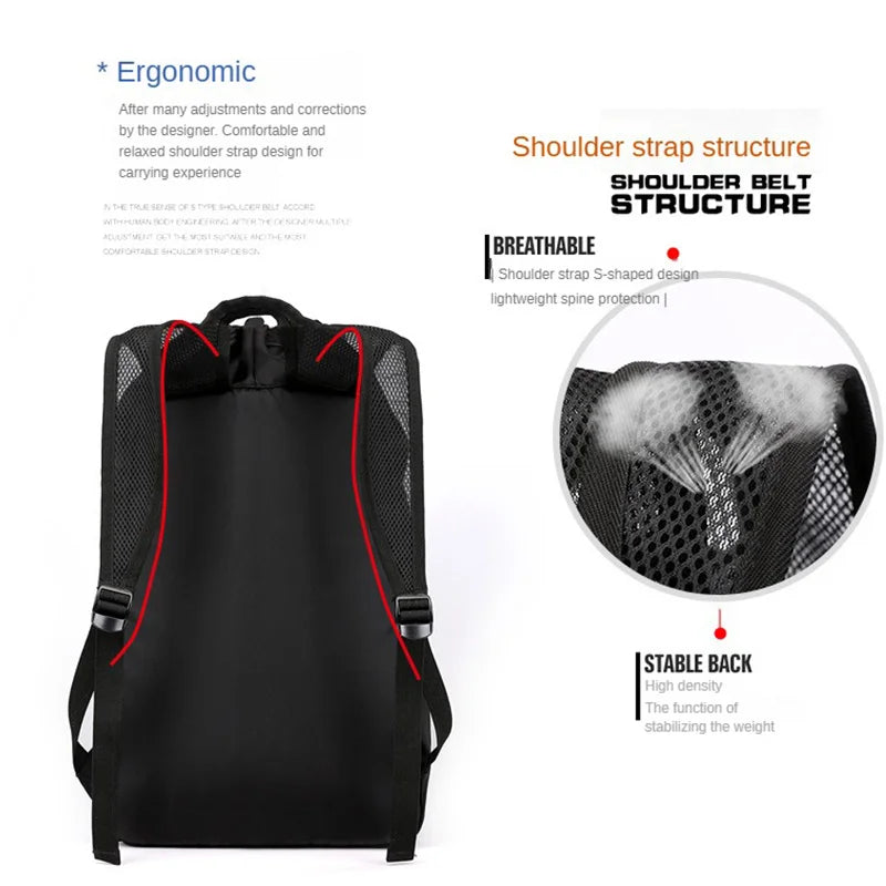 Large Sports Bag for Gym Camping with Shoe Compartment