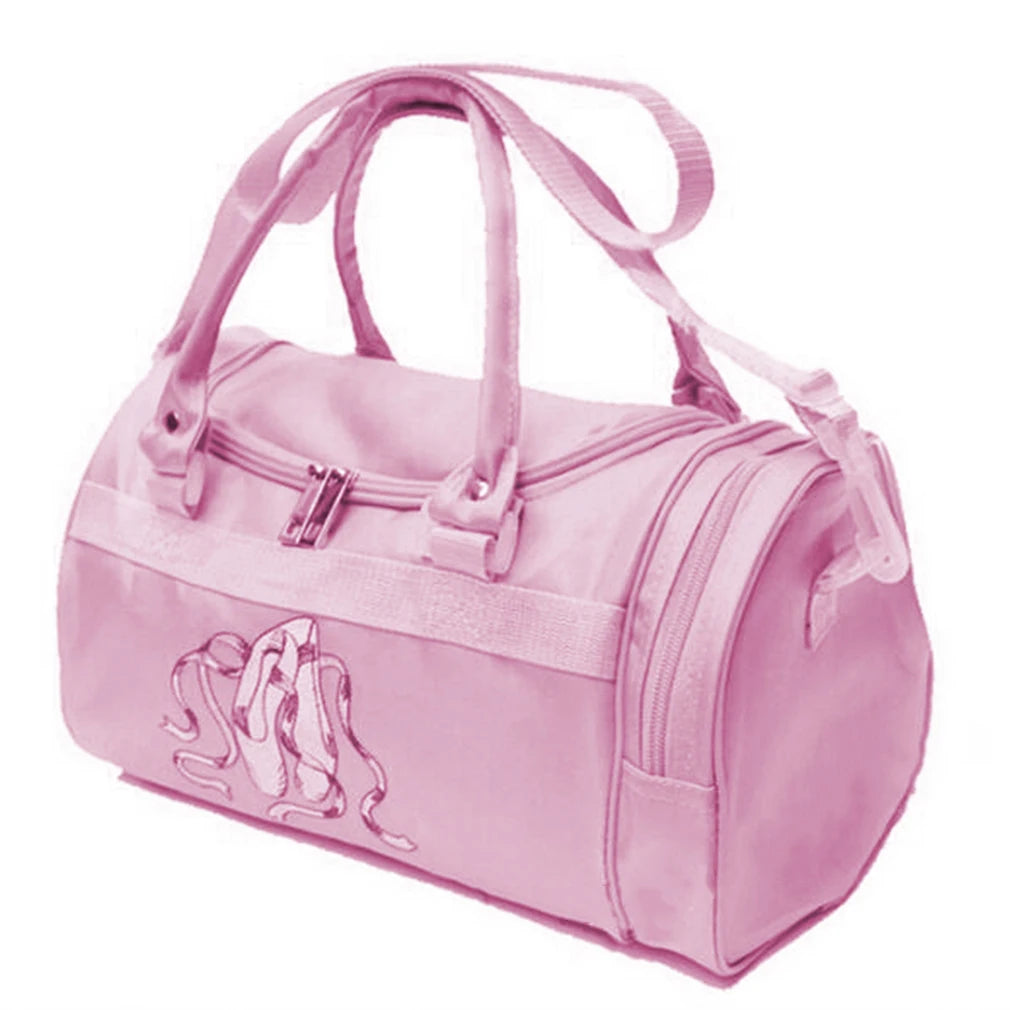 Pink Embroidered Sports Dance Shoulder Bag for Girls