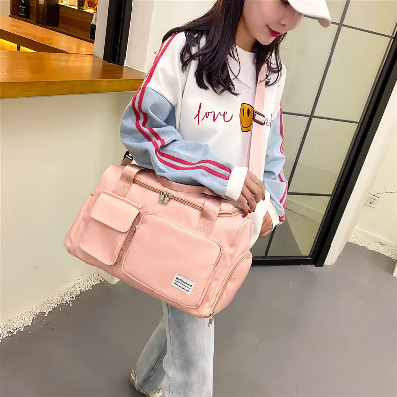 Sports Travel Fitness Bag Heart Shoulder Handbag