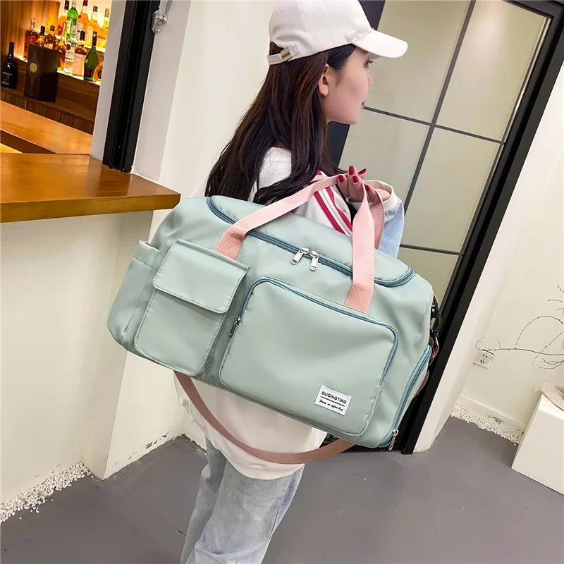 Sports Travel Fitness Bag Heart Single Shoulder Handbag