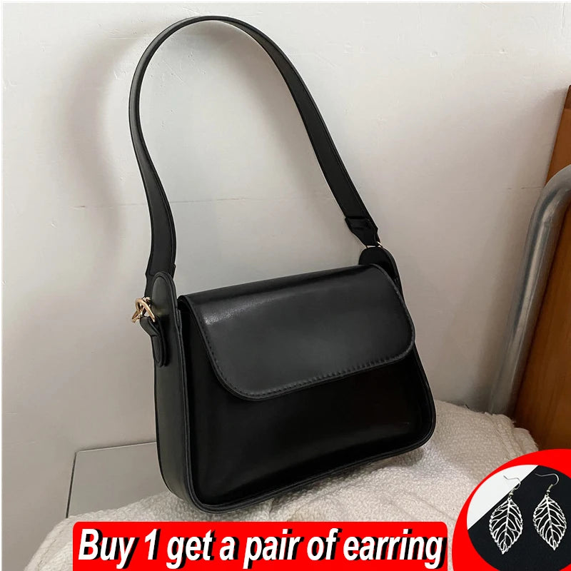 Spring Flap Women Handbag PU Leather Shoulder Bags Flap Crossbody Bag