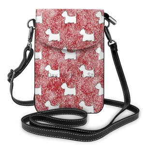 Mini Cross-body Mobile Phone Shoulder Bag PU Leather Female Westie Bag