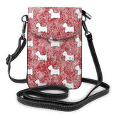 Mini Cross-body Mobile Phone Shoulder Bag PU Leather Female Westie Bag