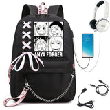Spy X Family Anya Cosplay Backpack Lady Laptop Cartoon Backpack Bookbag