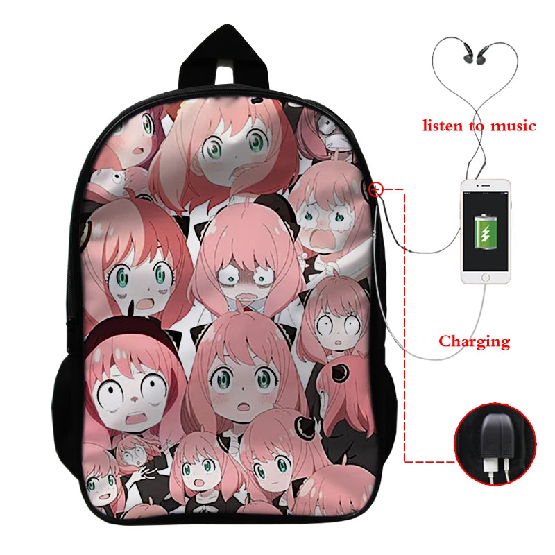 Spy X Family Anya Forger Anime School Backpack Bag