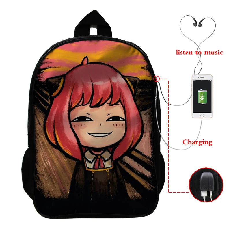 Spy X Family Anya Forger Anime School Backpack Bag