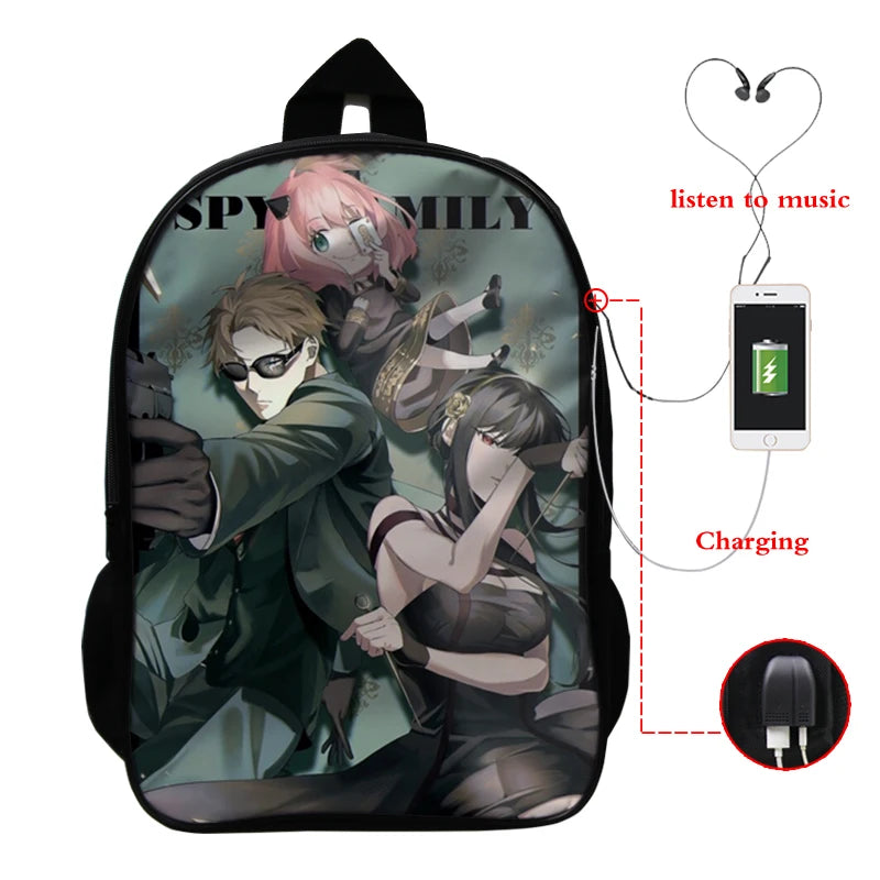 Spy X Family Anya Forger Anime School Backpack Bag