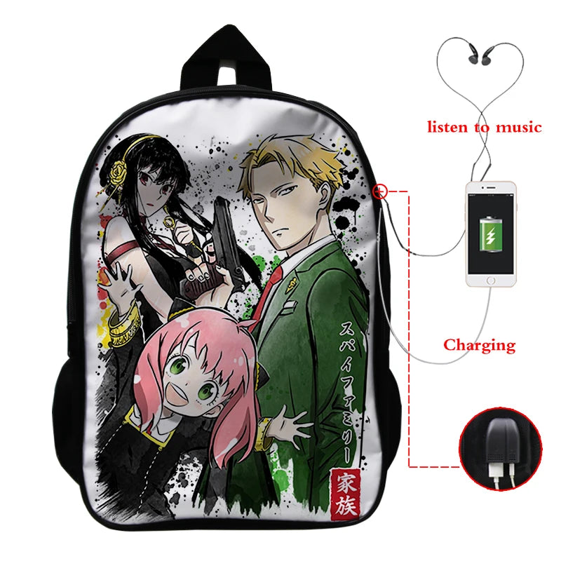 Spy X Family Anya Forger Anime School Backpack Bag