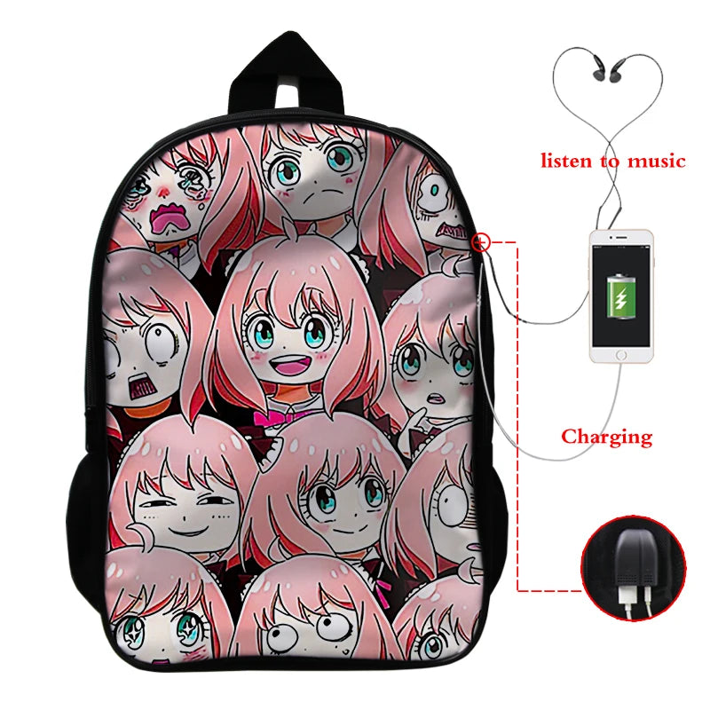 Spy X Family Anya Forger Anime School Backpack Bag