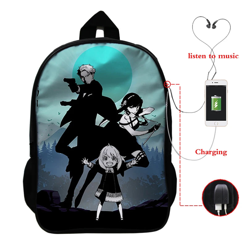 Spy X Family Anya Forger Anime School Backpack Bag