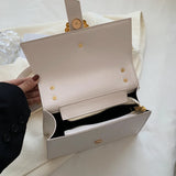 Square Bag High PU Leather Women Handbag Shoulder Messenger Bag