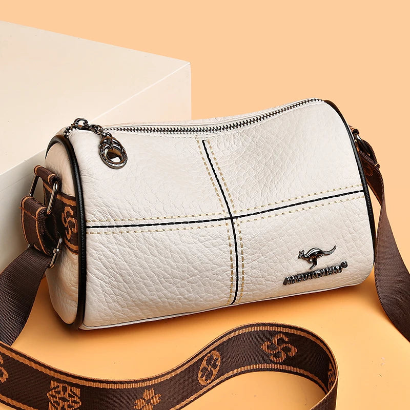 Stone Pattern Leather Handbag Small Shoulder Crossbody