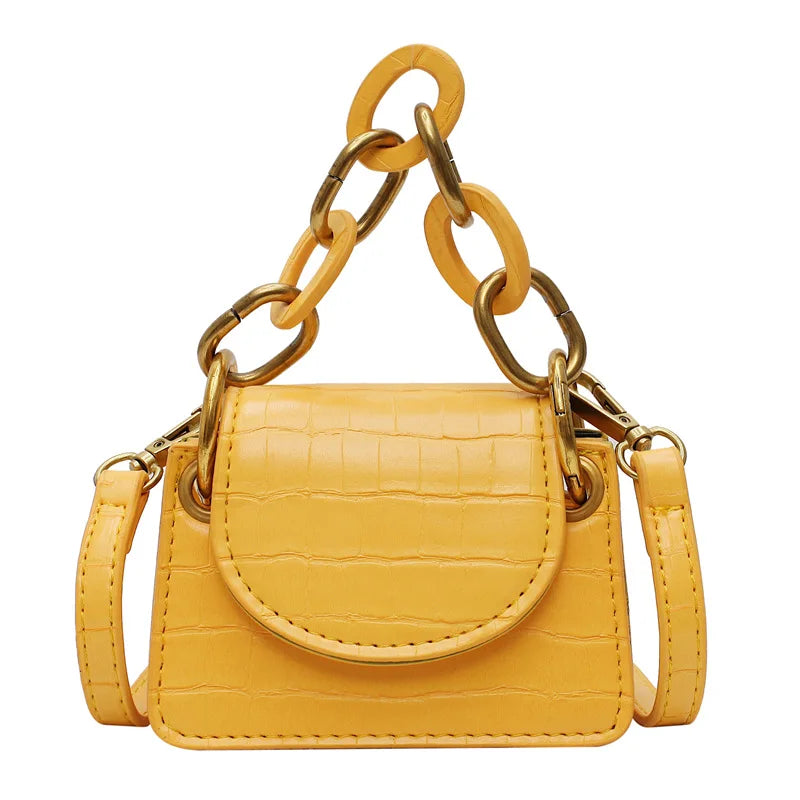 Stone Pattern PU Leather Crossbody Bags For Women