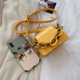 Stone Pattern PU Leather Crossbody Bags For Women