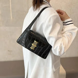 Stone Pattern Shoulder Women's Bags Handbags for Women Small Flap Shopper